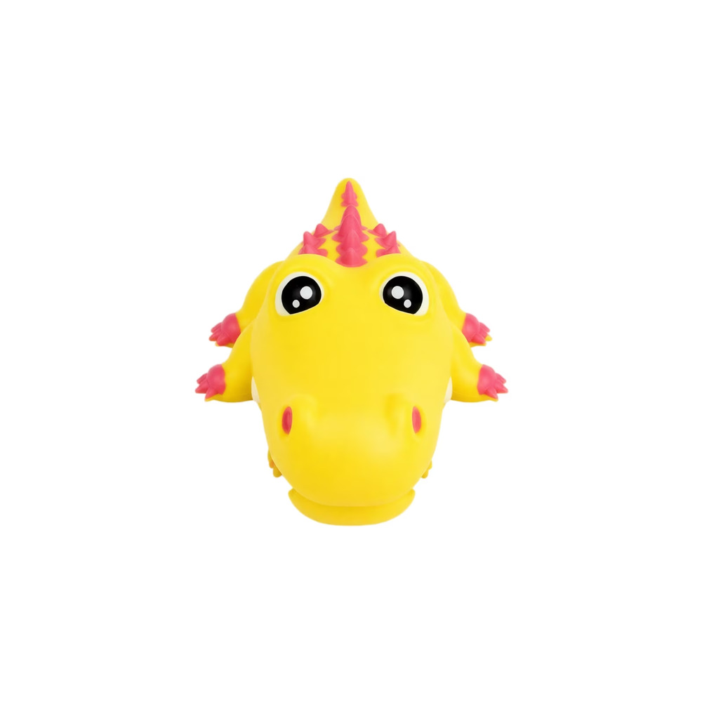 🔥Squeezable Squishy Gator Squeeze Toy Yellow/Pink Rubber 10" BNWT🔥